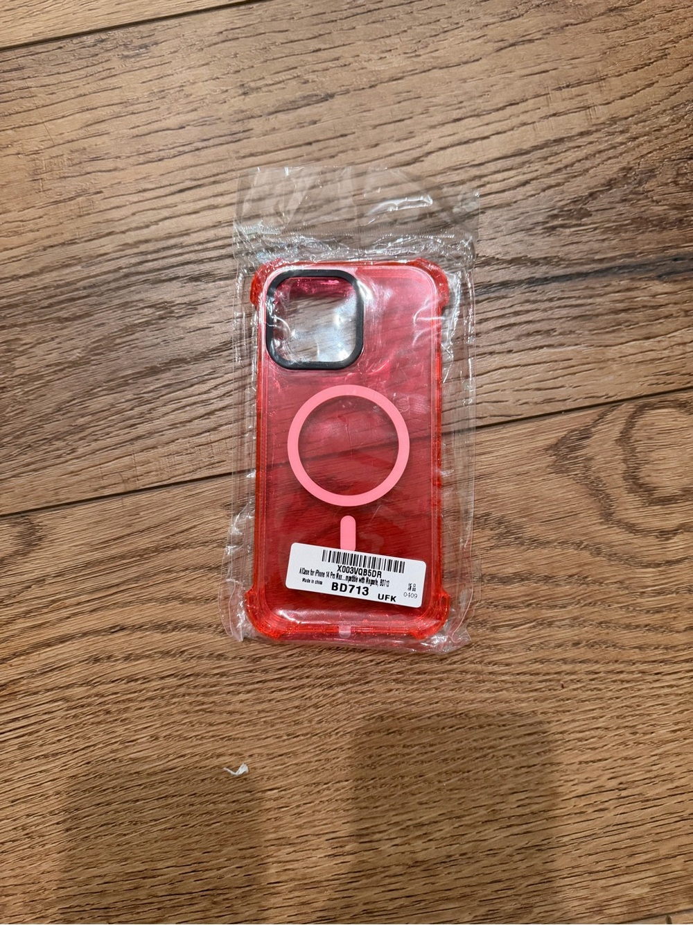 Pink MagSafe-Compatible Phone Case with Ring